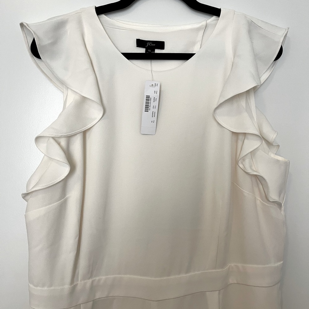 Ivory Jcrew Jumpsuit, perfect for bridal or resort